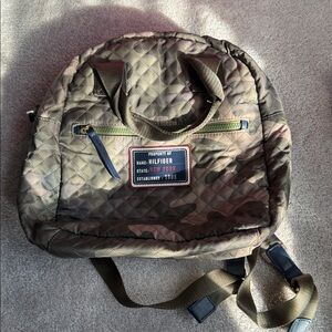 Tommy Hilfiger Quilted Camouflage Backpack